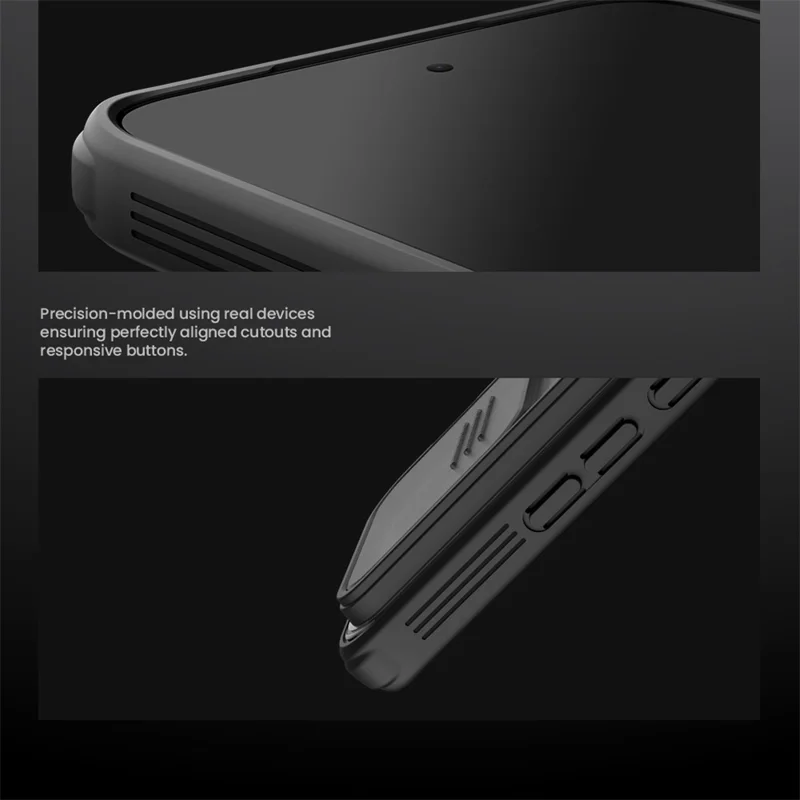 NILLKIN Camshield Pro Series para Xiaomi 17T Pro Funda PC + TPU con Cubierta Deslizante para Cámara - Negro
