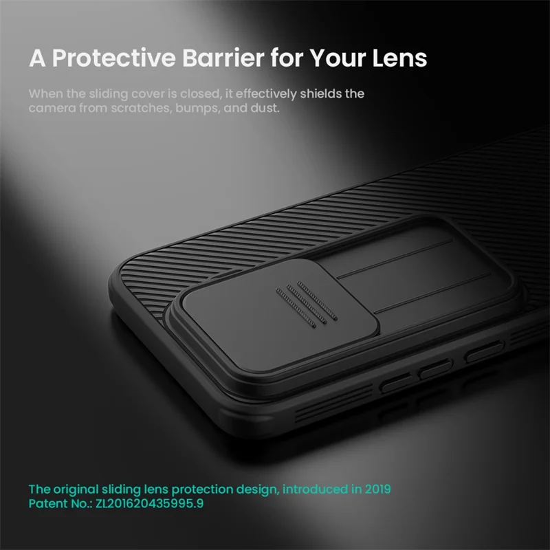 NILLKIN Camshield Pro Series para Xiaomi 17T Pro Funda PC + TPU con Cubierta Deslizante para Cámara - Negro