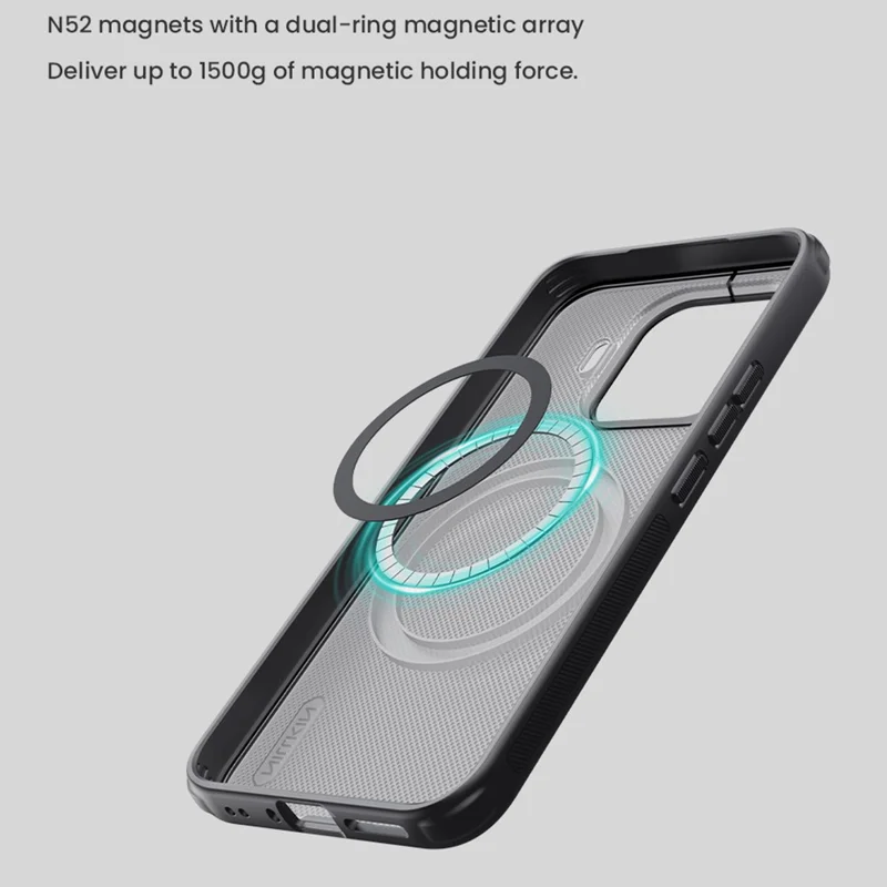 NILLKIN Frosted Shield Pro For Xiaomi 17T Pro Case Matte PC + TPU Phone Cover - Transparent Black