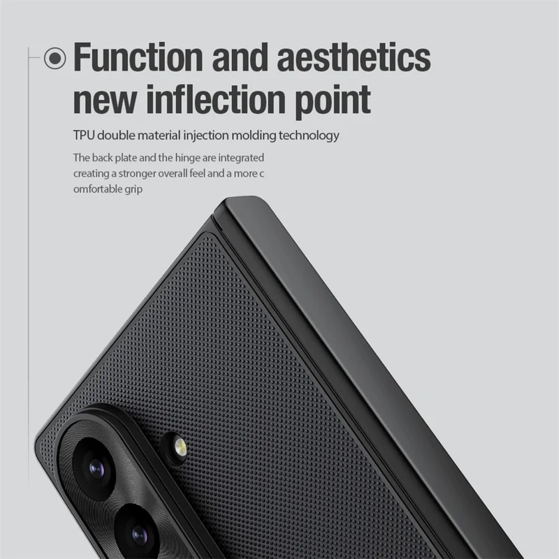 NILLKIN Super Frosted Shield Fold for Samsung Galaxy Z Fold8 Ultra Magnetic Case PC Matte Phone Cover - Black