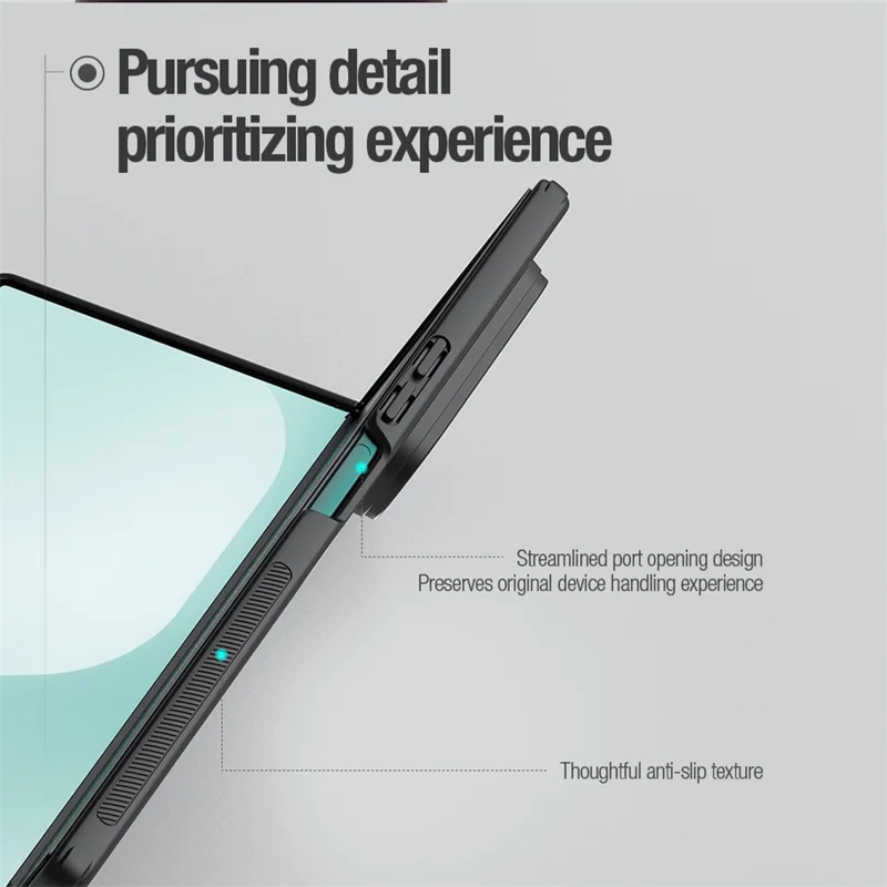 NILLKIN Super Frosted Shield Fold for Samsung Galaxy Z Fold8 Ultra Magnetic Case PC Matte Phone Cover - Black