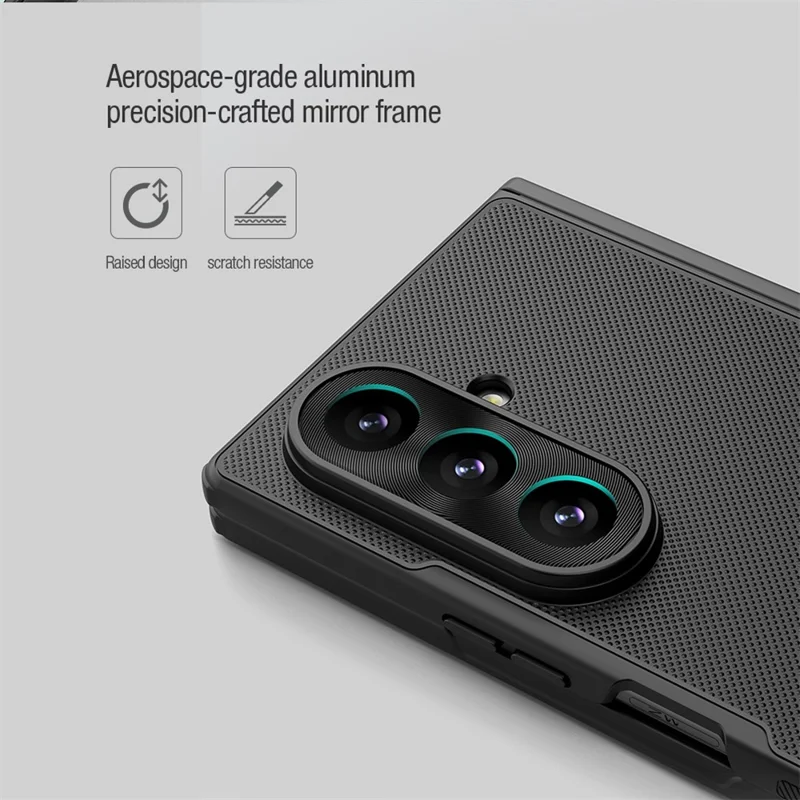 NILLKIN Super Frosted Shield Fold for Samsung Galaxy Z Fold8 Ultra Magnetic Case PC Matte Phone Cover - Black