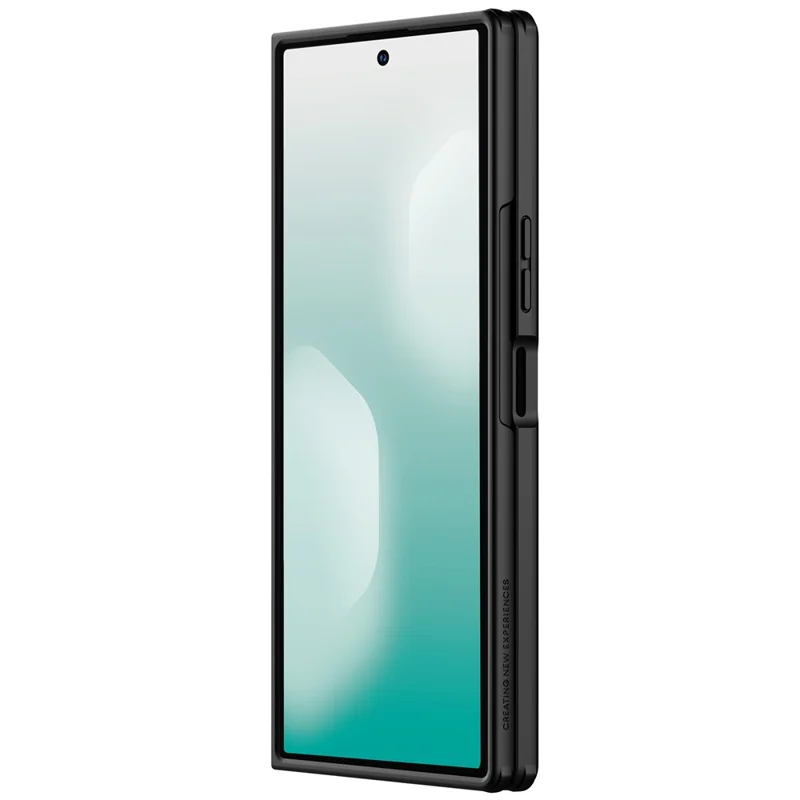 NILLKIN Flex Pure Fold Case for Samsung Galaxy Z Fold8 Ultra Silicone + PC Phone Cover with Stylus Pen - Black