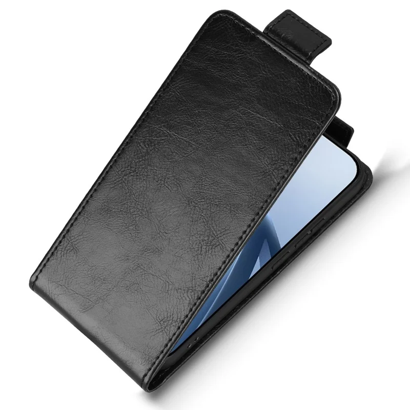 For Xiaomi 17T Pro Stand Case Magnetic Clasp Vertical Flip Leather Phone Cover with Card Holder - Black