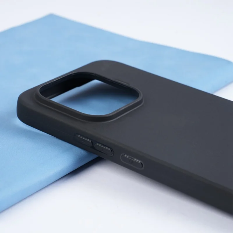 Чехол для Xiaomi 17T Pro, матовый, мягкий из ТПУ, черный