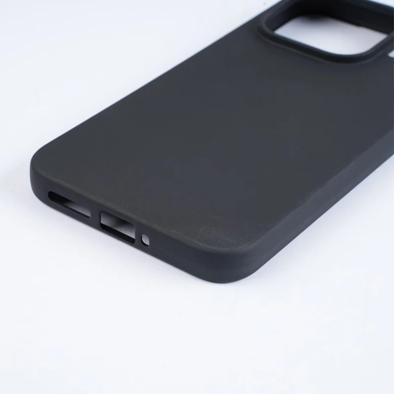 Чехол для Xiaomi 17T Pro, матовый, мягкий из ТПУ, черный
