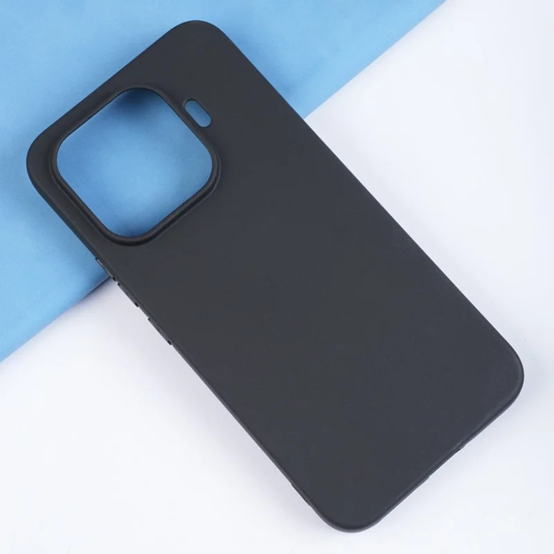 Чехол для Xiaomi 17T Pro, матовый, мягкий из ТПУ, черный