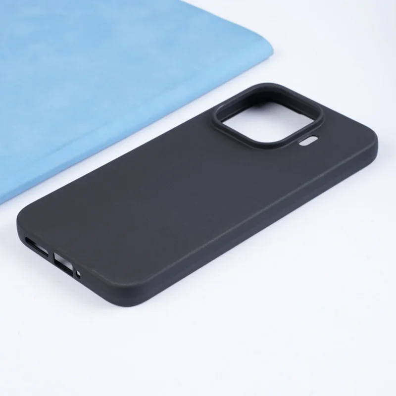 Чехол для Xiaomi 17T Pro, матовый, мягкий из ТПУ, черный