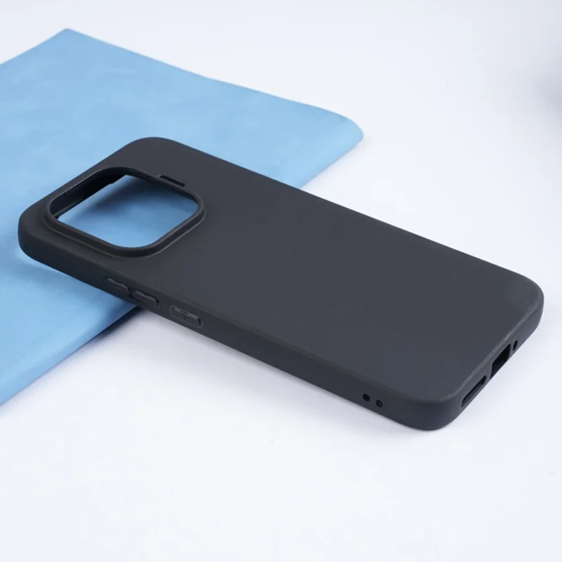 Чехол для Xiaomi 17T Pro, матовый, мягкий из ТПУ, черный