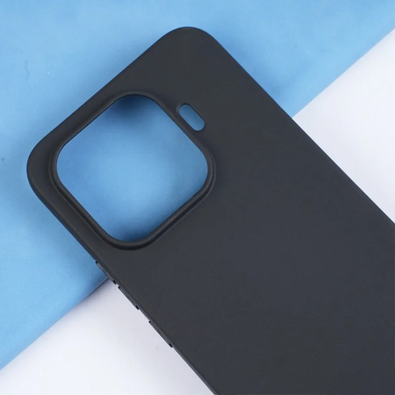 Чехол для Xiaomi 17T Pro, матовый, мягкий из ТПУ, черный
