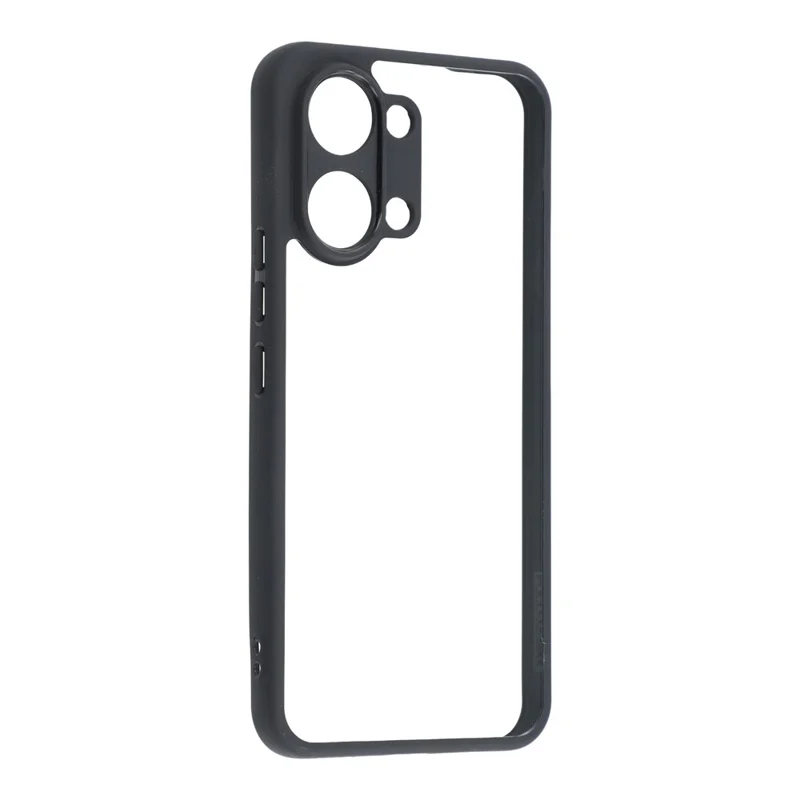 For Xiaomi Redmi Turbo 5 Max 5G / Poco X8 Pro Max 5G Phone Case TPU + Acrylic Clear Back Cover - Black