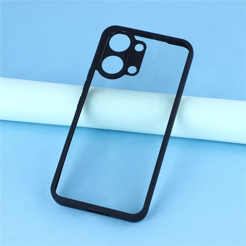 For Xiaomi Redmi Turbo 5 Max 5G / Poco X8 Pro Max 5G Phone Case TPU + Acrylic Clear Back Cover - Black