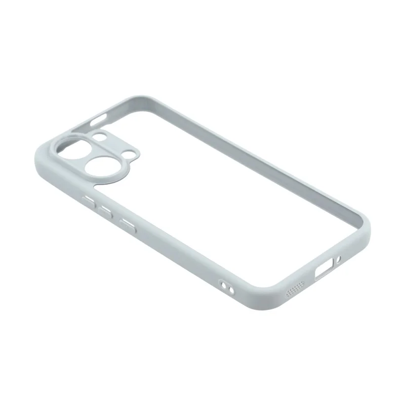 Funda para teléfono Xiaomi Redmi Turbo 5 Max 5G / Poco X8 Pro Max 5G, carcasa trasera transparente de TPU + acrílico - Gris