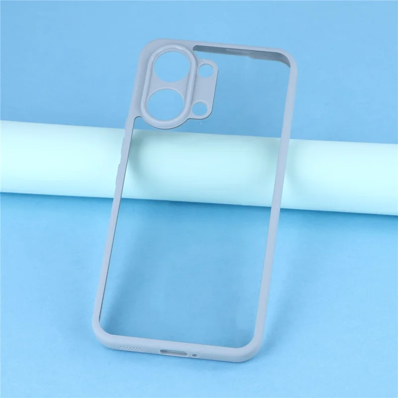 Funda para teléfono Xiaomi Redmi Turbo 5 Max 5G / Poco X8 Pro Max 5G, carcasa trasera transparente de TPU + acrílico - Gris