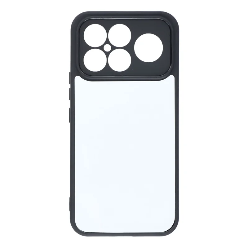 For Xiaomi Redmi K90 Pro Max 5G / Poco F8 Ultra Phone Case TPU + Acrylic Clear Back Cover - Black