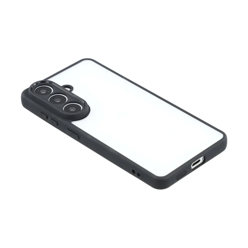 Voor Samsung Galaxy S26+ Telefoonhoesje TPU + Acryl Transparant Achterpaneel - Zwart
