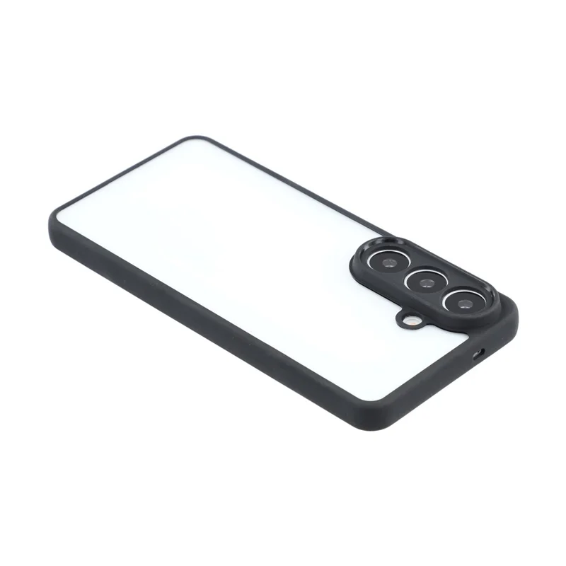 Voor Samsung Galaxy S26+ Telefoonhoesje TPU + Acryl Transparant Achterpaneel - Zwart