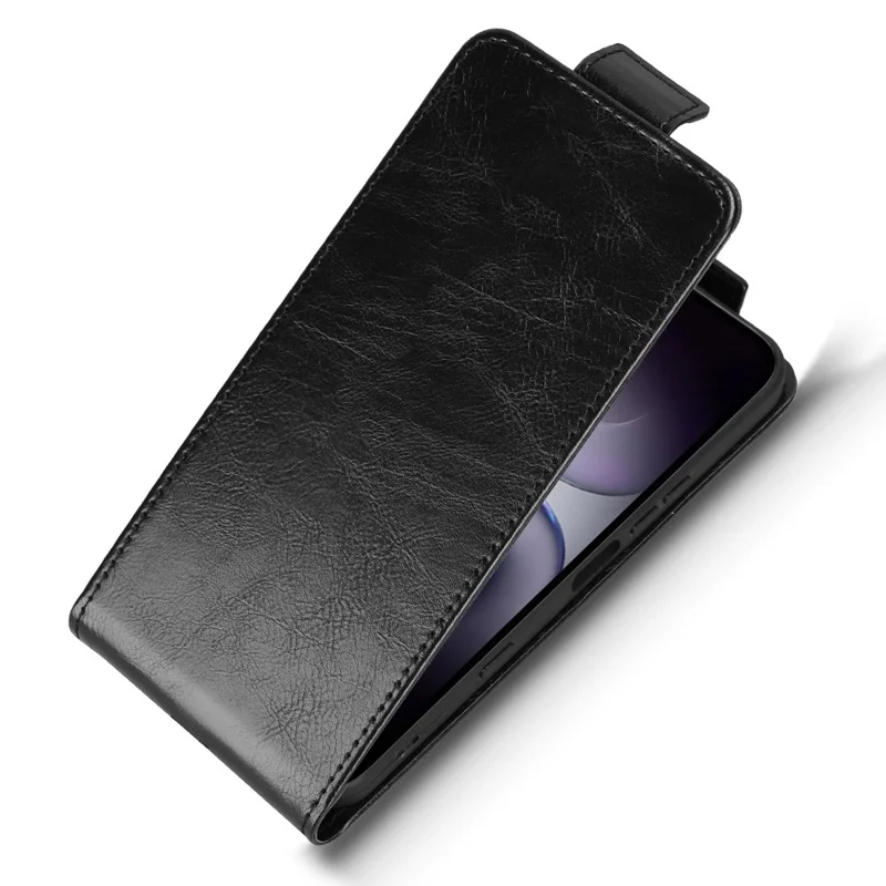 Étui Support pour Infinix Hot 70 avec Fermoir Magnétique, Housse en Cuir à Rabat Vertical avec Porte-cartes - Noir