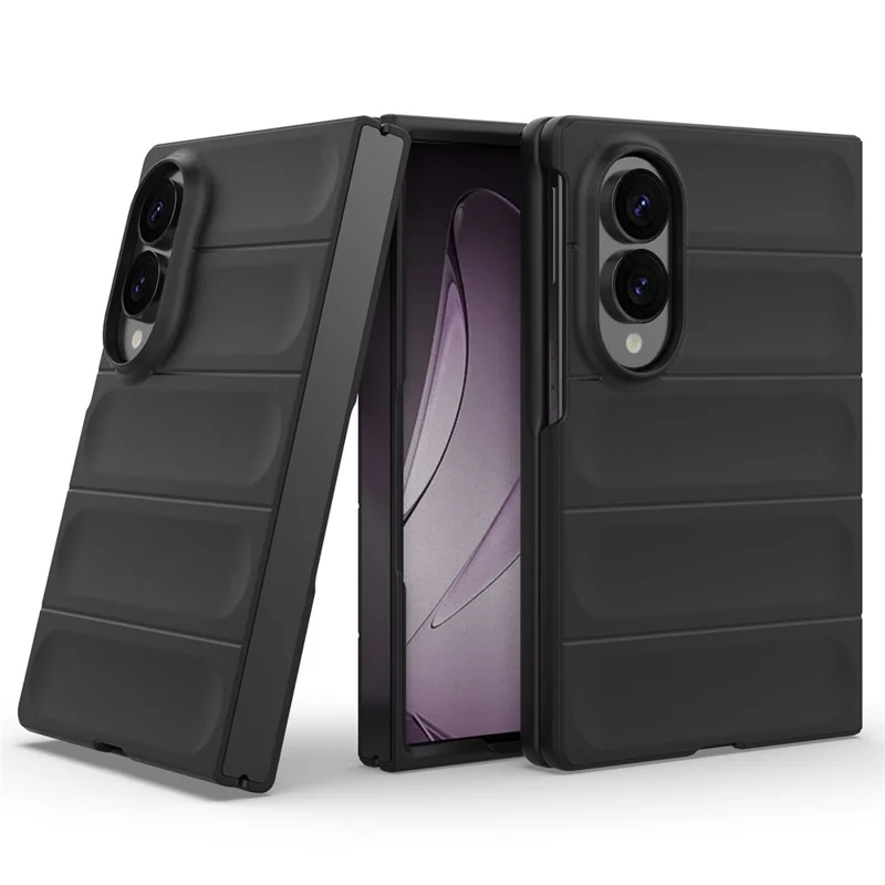 TPU-zachte beschermhoes met robuuste achterkant voor Samsung Galaxy Z Fold8, valbeveiliging - Zwart