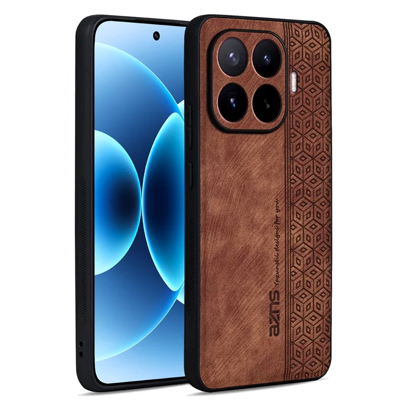 AZNS Für Xiaomi 17T Pro Champion Edition Hülle Aus PU-Leder Mit TPU-Telefon-Schutzhülle - Braun