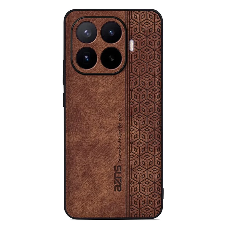 AZNS Für Xiaomi 17T Pro Champion Edition Hülle Aus PU-Leder Mit TPU-Telefon-Schutzhülle - Braun