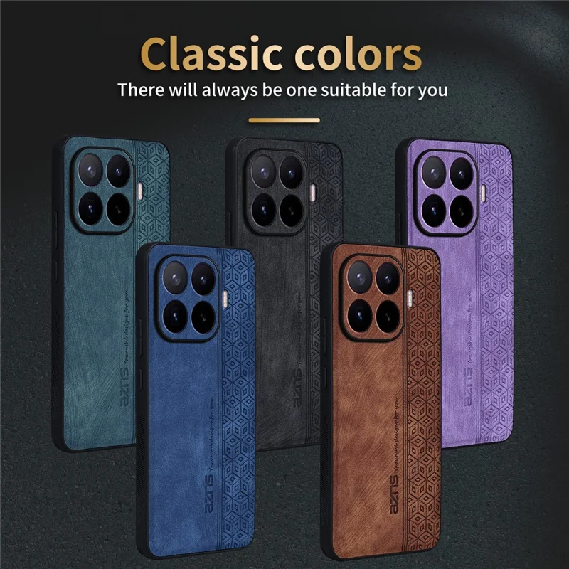AZNS Für Xiaomi 17T Pro Champion Edition Hülle Aus PU-Leder Mit TPU-Telefon-Schutzhülle - Braun