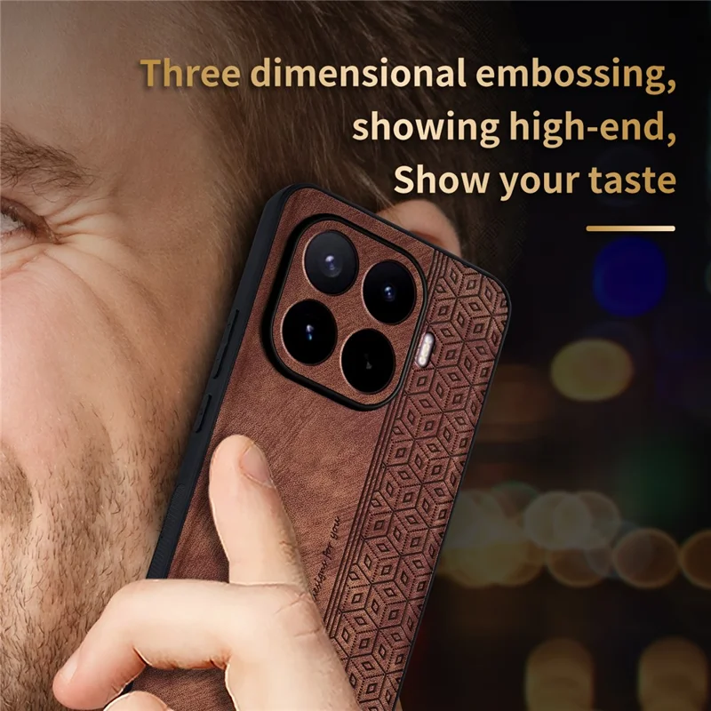 AZNS Für Xiaomi 17T Champion Edition Hülle PU-Leder-bedeckter TPU Handy-Schutzhülle - Braun