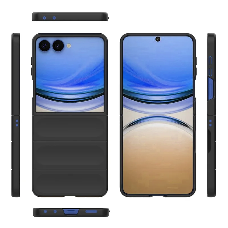 Anti-val TPU-hoesje voor Samsung Galaxy Z Flip8 - Zwart