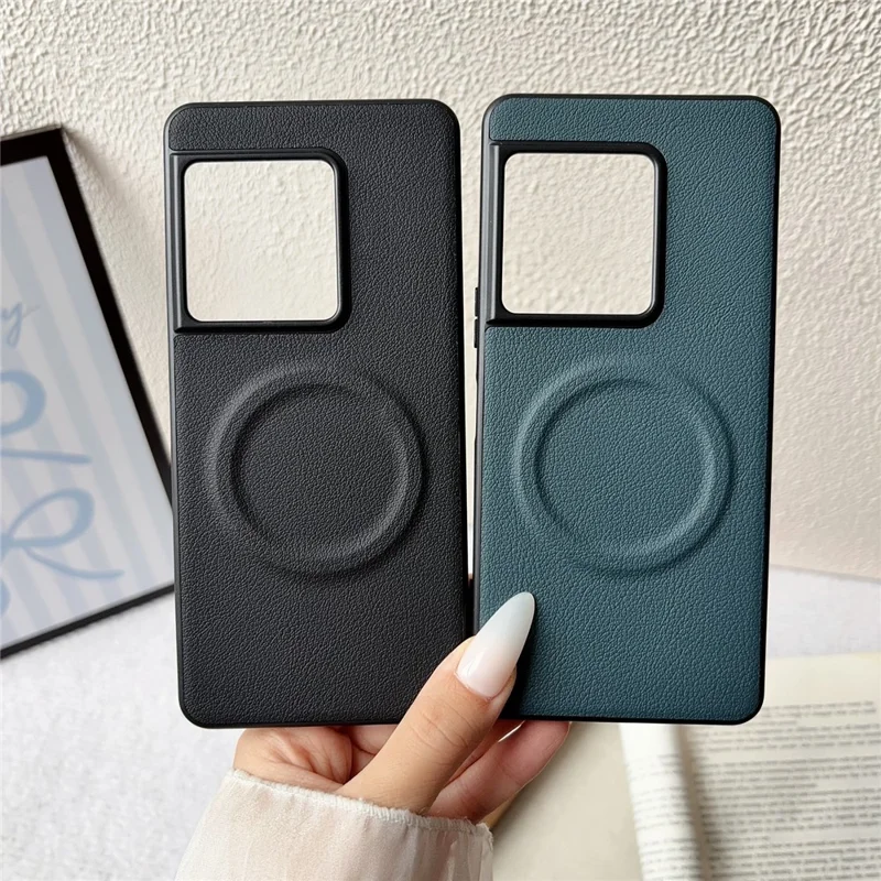 Magnetische hoes voor Sony Xperia 1 VIII PU-leer + TPU telefoonhoes - Zwart