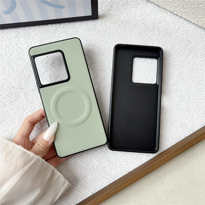 Magnetische hoes voor Sony Xperia 1 VIII PU-leer + TPU telefoonhoes - Zwart