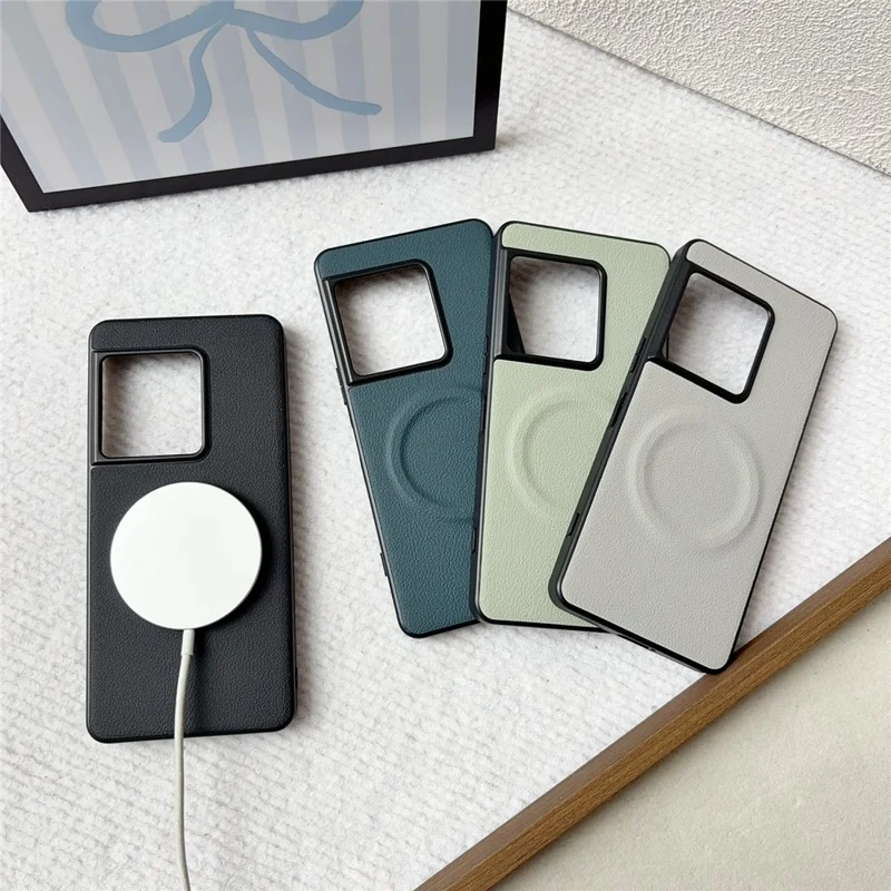 Magnetische hoes voor Sony Xperia 1 VIII PU-leer + TPU telefoonhoes - Zwart