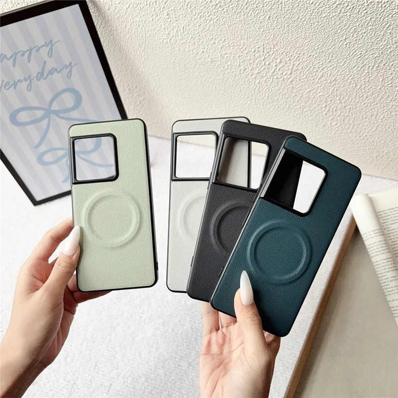 Magnetische hoes voor Sony Xperia 1 VIII PU-leer + TPU telefoonhoes - Zwart