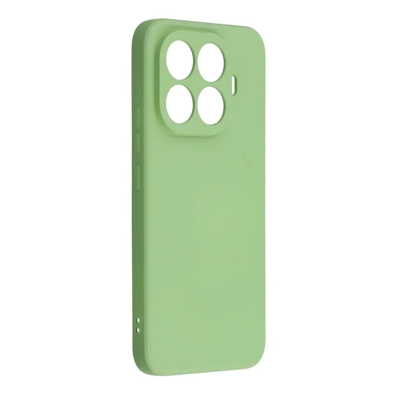 For Xiaomi 15T Pro Case TPU Back Soft Anti-Scratch Fiber Lining Phone Cover - Matcha Green