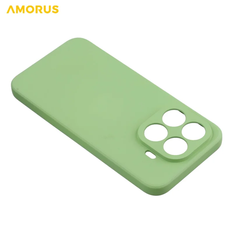 For Xiaomi 15T Pro Case TPU Back Soft Anti-Scratch Fiber Lining Phone Cover - Matcha Green