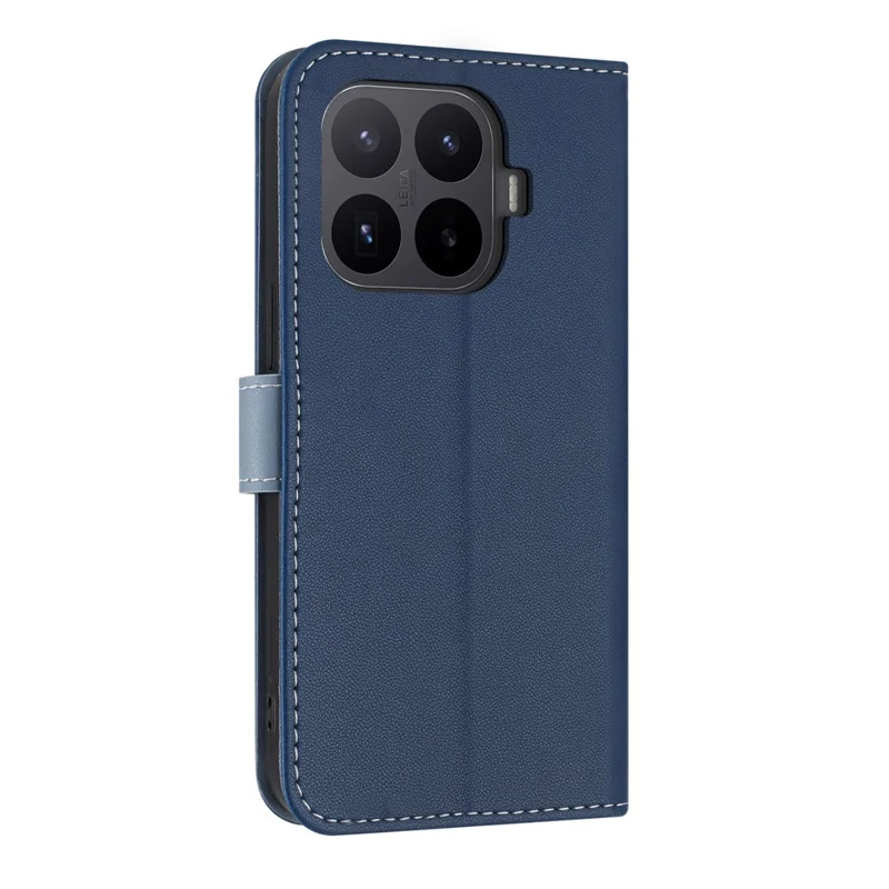 For Xiaomi 17T Pro Case Bowknot Decor Wallet Leather Phone Cover with Wrist Strap - Dark Blue