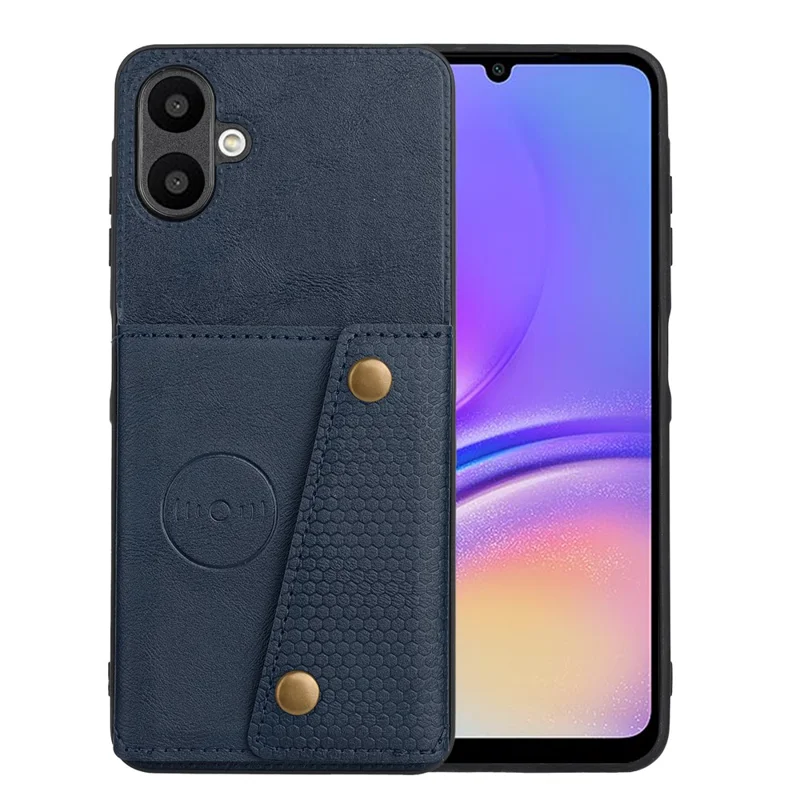 For Samsung Galaxy A07 5G Case with Card Slots Kickstand Leather + TPU Phone Cover - Blue