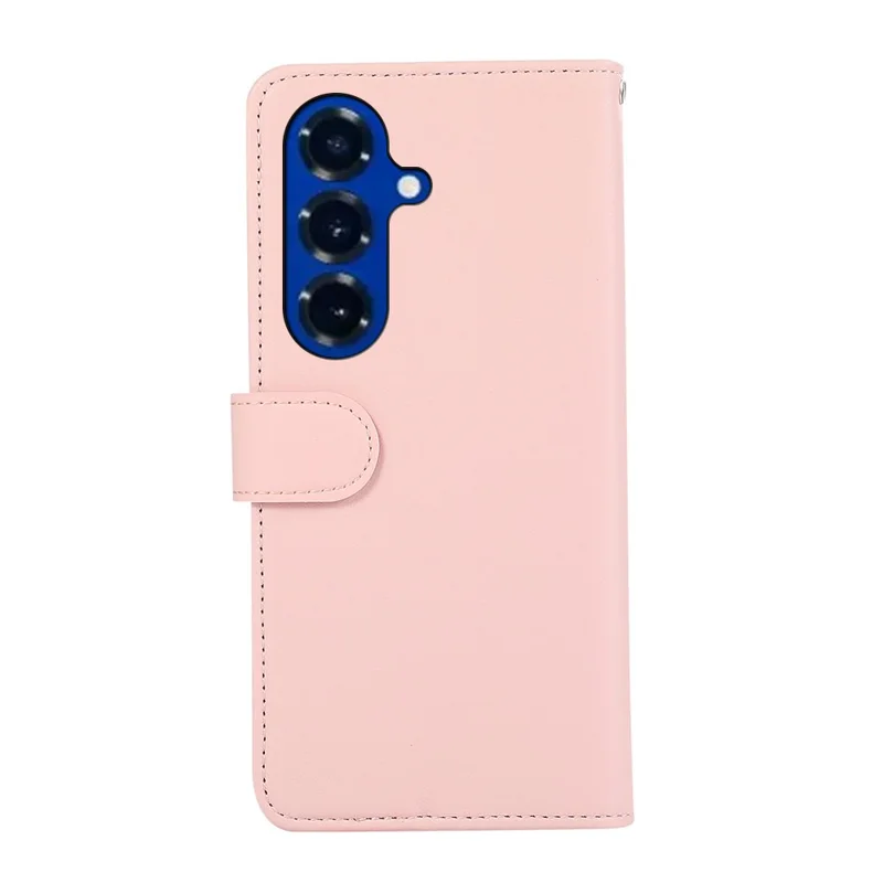Flip-Handytasche für Samsung Galaxy S26 FE mit RFID-Schutz aus Leder - Rosa