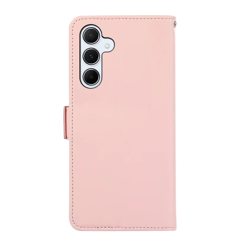 ABEEL Hülle für Samsung Galaxy S26 FE aus Leder mit RFID-Schutz und Brieftasche - Rosa