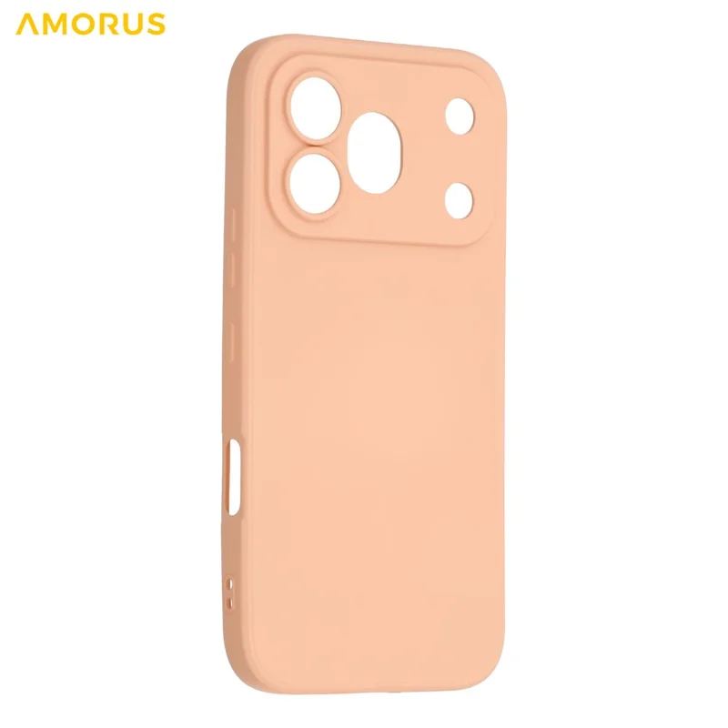 Funda AMORUS para Honor 600 Pro 5G, recortes precisos, fibra interior, cubierta de teléfono resistente a impactos - Rosa