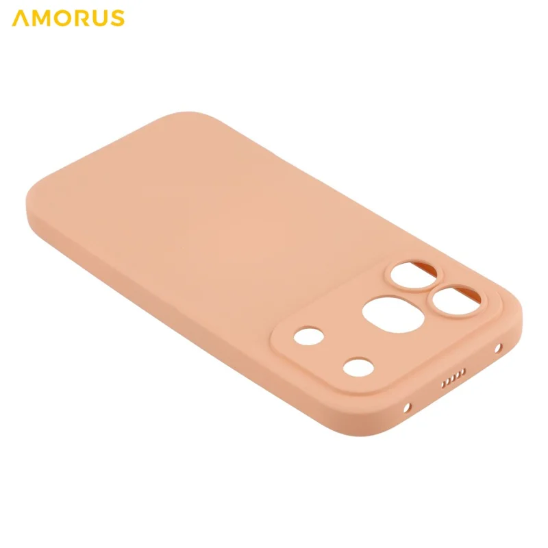 Funda AMORUS para Honor 600 Pro 5G, recortes precisos, fibra interior, cubierta de teléfono resistente a impactos - Rosa