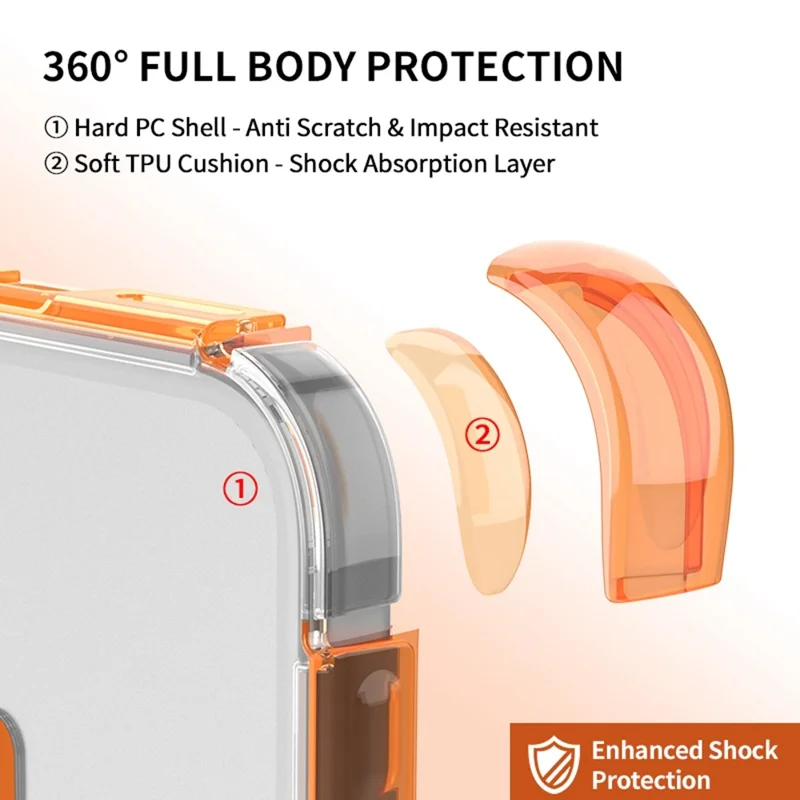 Voor iPhone 17 Pro Magnetische Hoes Skin-feel PC + TPU Airbag Beschermhoes - Grijs+Zwart