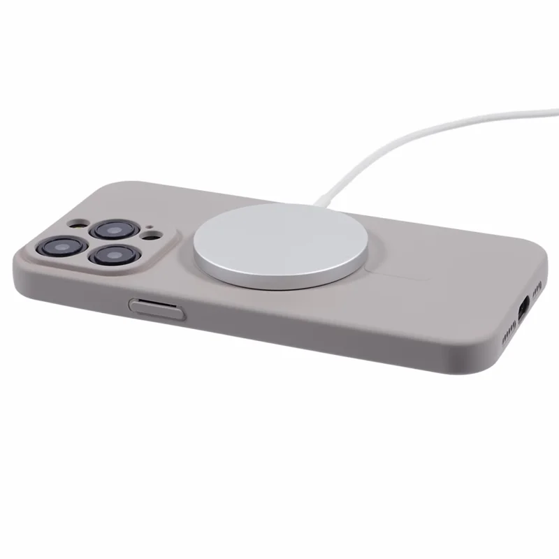 For iPhone 14 Pro Max Magnetic Phone Case TPU Anti-Scratch Cover Compatible with MagSafe - Grey