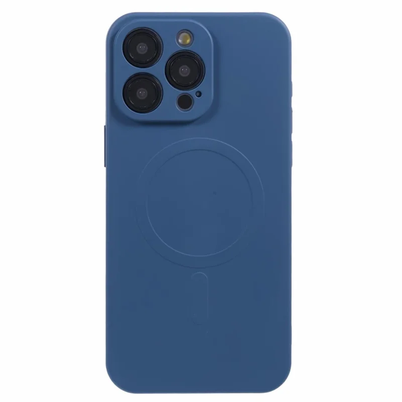 For iPhone 14 Pro TPU Phone Case Anti-Drop Protective Cover Compatible with MagSafe - Navy Blue