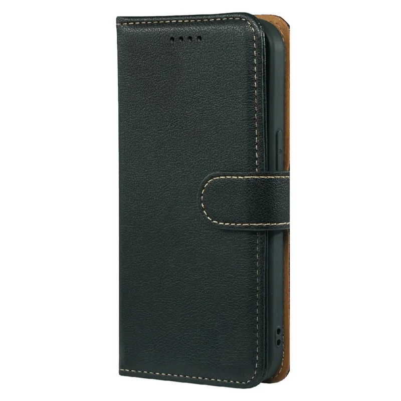 For Xiaomi 17T Pro Case RFID Blocking Wallet Litchi Texture Leather Phone Cover Magnetic Clasp - Black