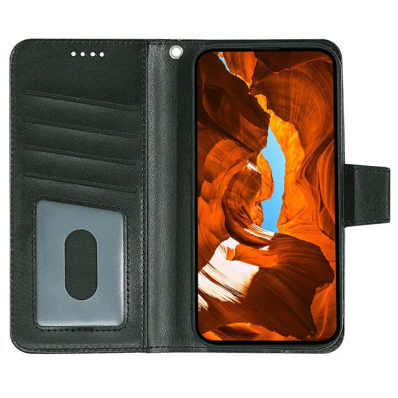 For Xiaomi 17T Pro Case Stand Card Holder Wallet Leather Phone Cover - Black