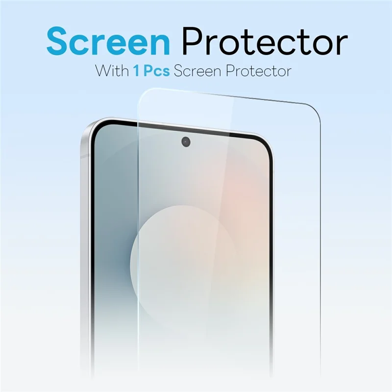 NORTHJO for Samsung Galaxy S25 FE Magnetic Case PC + TPU Phone Cover Set with Front Screen Protector + Lens Film