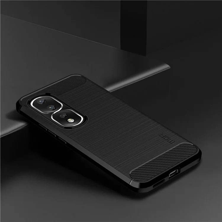 MOFI JK TPU Series-1 Para Honra 80 Pro 5G Anti-fall TPU Case Casa Carco Fibro de Figo de Fientido de Fie - Preto
