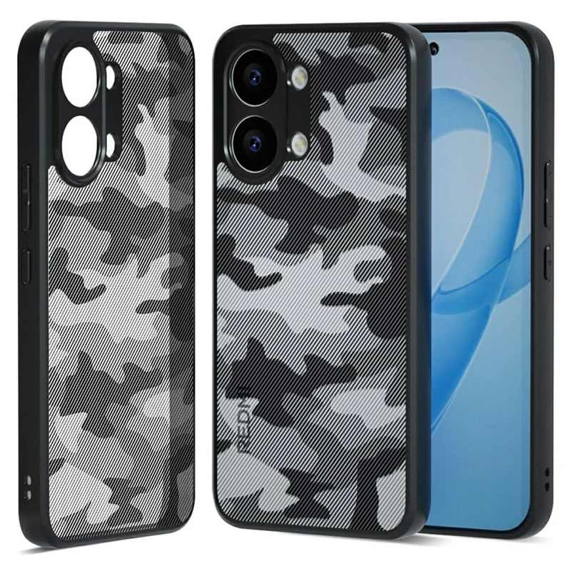 IBMRS For Xiaomi Poco X8 Pro Max 5G Case Soft TPU Frame Hard PC Back Anti-Fall Phone Cover - Artistic Camouflage