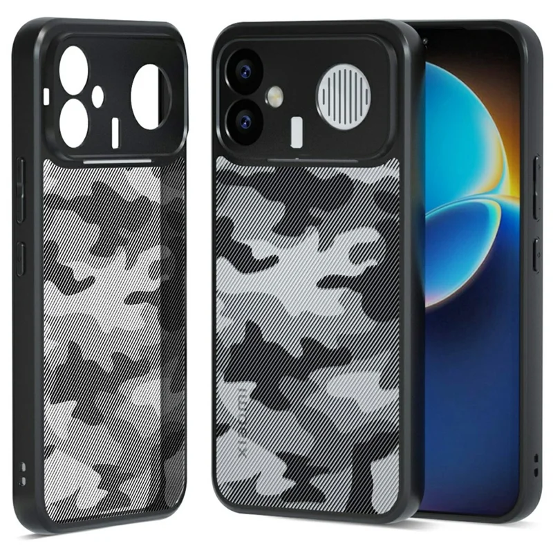 IBMRS Mobilbeskyttelse til Xiaomi Redmi K90 Max 5G, blød TPU + hård PC-task med håndløkke (præcise udsparinger) - Kunstnerisk camouflage