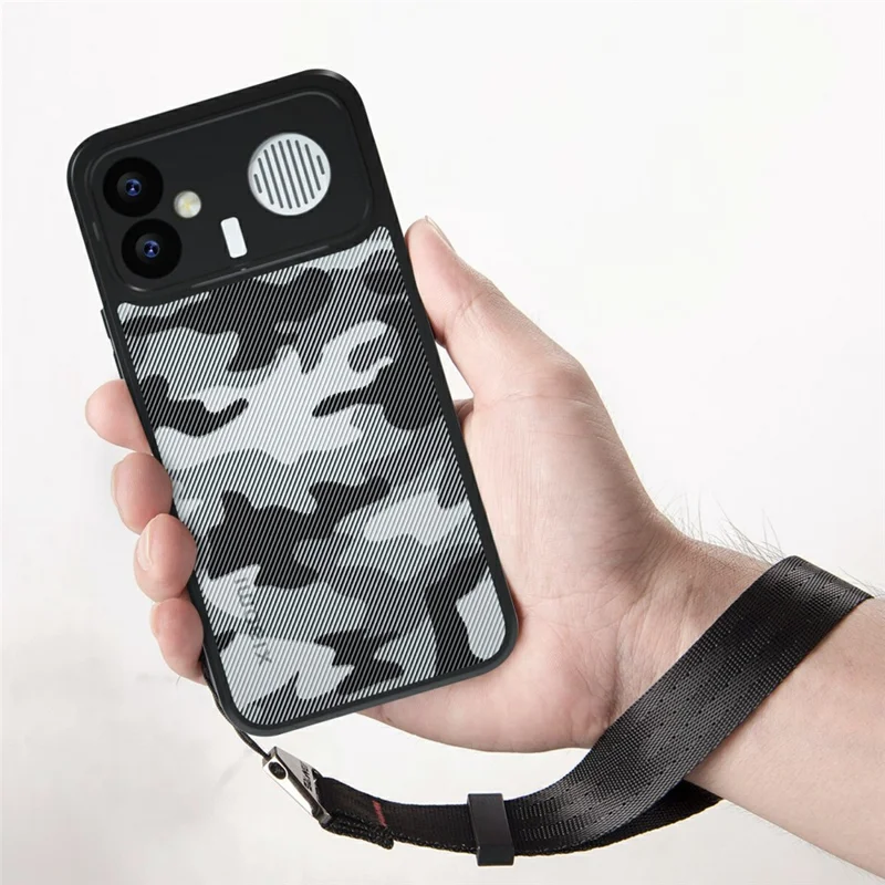 IBMRS Mobilbeskyttelse til Xiaomi Redmi K90 Max 5G, blød TPU + hård PC-task med håndløkke (præcise udsparinger) - Kunstnerisk camouflage